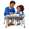 Experienced tutor providing one-on-one academic support to an elementary student.